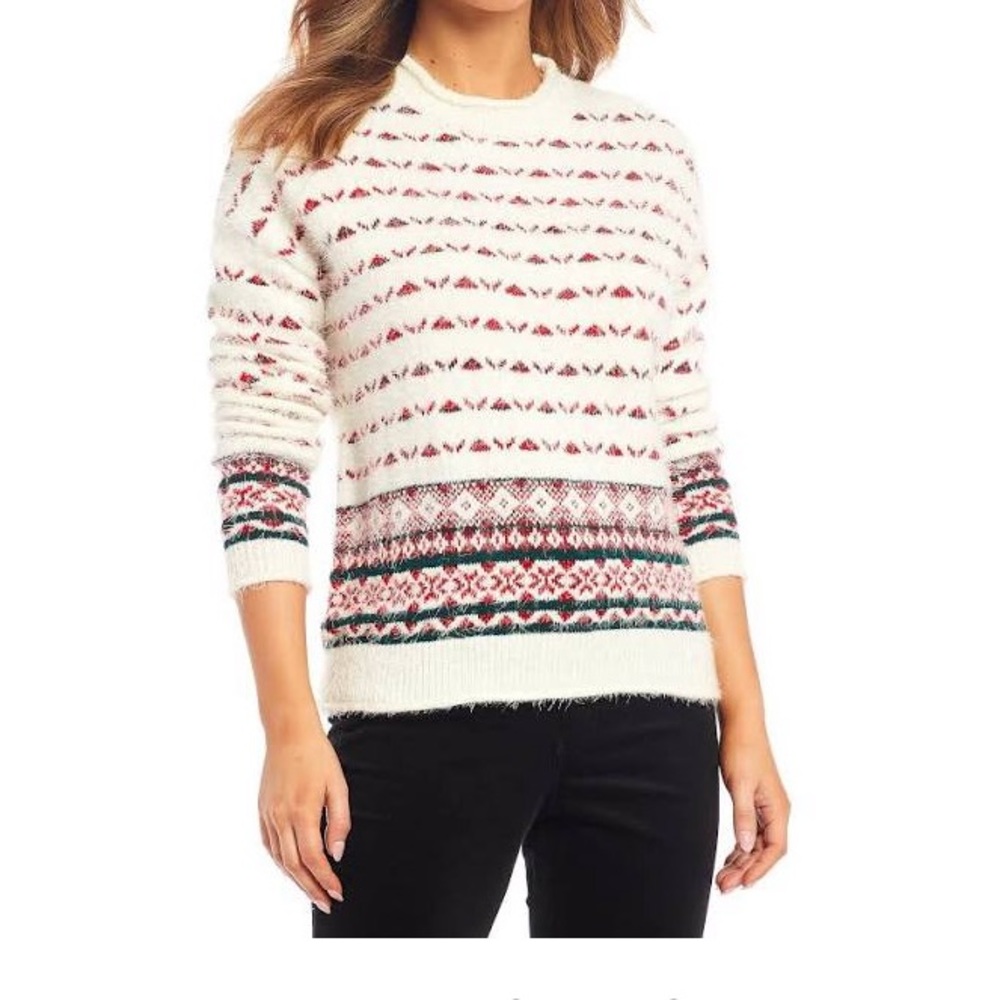 Copper Key Fair Isle Long Sleeve Sweater - M